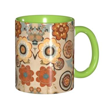 Imagem de Zeraoke Medallion canecas de café criativas com várias impressões, personalizadas, presente para a família, tamanho de 325 ml, unissex