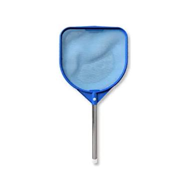 Imagem de Sunnila Rede de aterrissagem profunda para piscina, haste telescópica arrojada para limpeza de piscina, feita de rede de escumadeira de alumínio, rede de aterrissagem, conjunto de limpeza de piscina,