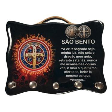 Imagem de Porta Chave com Medalha de São Bento - Mod 02 - SJO Artigos Religiosos