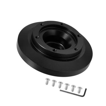 Imagem de Hihaha Adaptador de cubo curto para volante de carro de 6 furos de liberação rápida de alumínio preto para BMW M3 Z4 330 E90 para Mini Cooper 2001-2006 Material durável