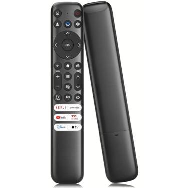 Imagem de Controle remoto de substituição para TCL Google TV, para Smart TVs LED UHD QLED FHD HDR, RC813 para Q550G Q650G Q670G Q750G QM850G S370G S450G S470G S550G