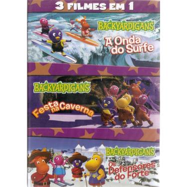 Imagem de 3 FILMES EM 1 - BACKYARDIGANS - A ONDA DO SURFE - FESTA DA CAVERNA - OS DEFENSORES DO FORTR