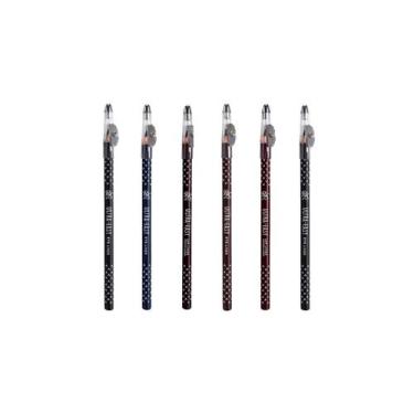 Imagem de Kit 6 Lápis de Olho Madeira Ultra Easy Ruby Kisses