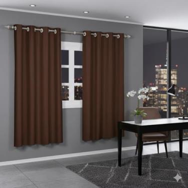 Imagem de CORTINA CORTA LUZ BLACKOUT PVC 2,70 (L) X 1,70 (A) (Marrom)