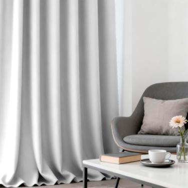 Imagem de Camesa Cortina Eclipse Blackout 100% de bloqueio da luz 1 painel de 130X170cm Branco