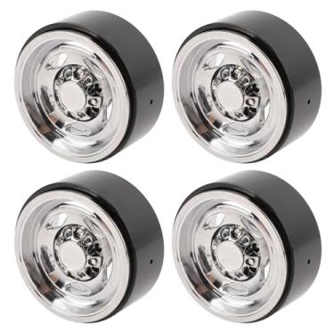 Imagem de Alomejor RC Roda Jantes 1.9in Galvanizado Liga 5 Frame Design para 1/10 Escala Off Road RC Carros Leve e Dissipação de Calor (Conjunto de 4)