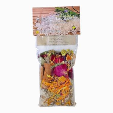 Imagem de Banho Sal Grosso + Ervas Escalda Pés Cigana Emb.180g