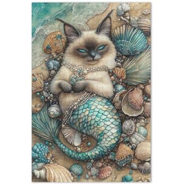 Imagem de Unicórnios roxos personalizados cenário fantástico adultos quebra-cabeça 500 peças arte colorida animal quebra-cabeças rígidos para adultos presentes de elefante branco engraçado, 50 x 35 centímetros