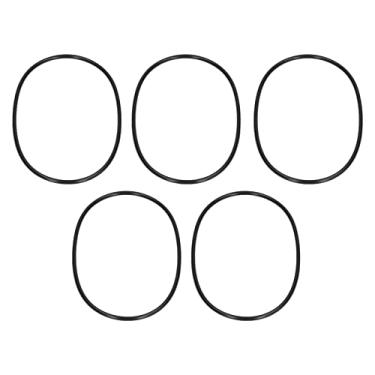 Imagem de Cryfokt Correia de Borracha Redonda Industrial Com Boa Flexibilidade para Alívio de Vibração e Transmissão Estável de 5 Mm de Diâmetro (borracha 5)