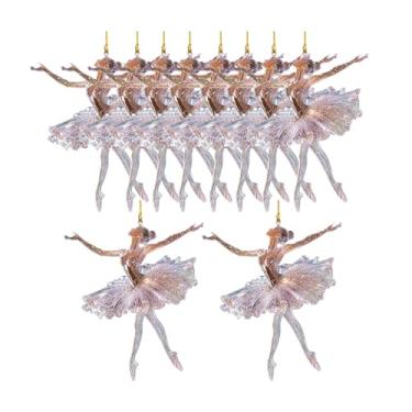 Imagem de Fiocias Enfeites de Natal para Pendurar, Representando Uma Figura em 2D, Ideais para Decorar Uma árvore, Guirlanda Ou Espaços Interiores, 10 Peças, Tamanho real