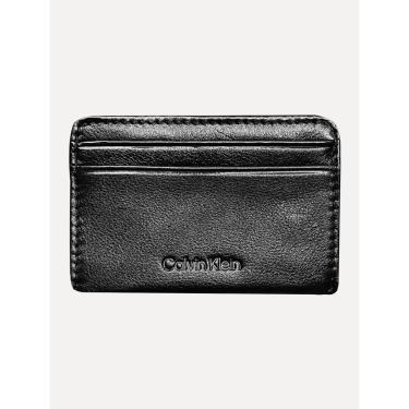 Imagem de Carteira Calvin Klein Porta Cartão Couro Básico CK Queima Preta-Masculino