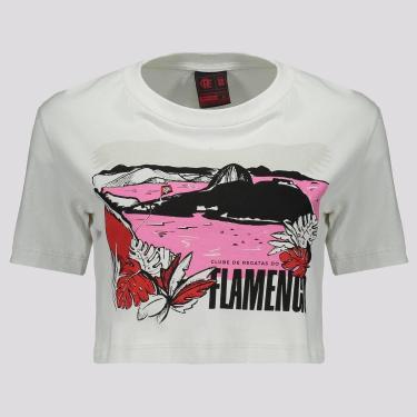 Imagem de Cropped Flamengo Cenário Feminino Off-White-Feminino
