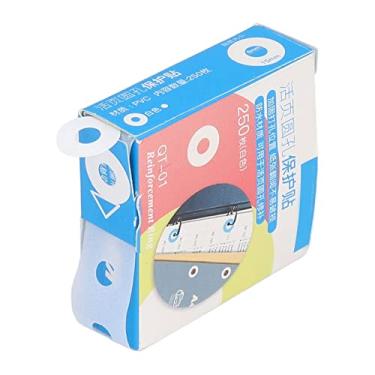 Imagem de Naroote Adesivos de Reforço de Furos à Prova D'água Produção DIY para Dias Importantes Adesivos Protetores de Enfeite de Vedação 250 Unidades para álbuns de Fotos DIY PVC (Branco)