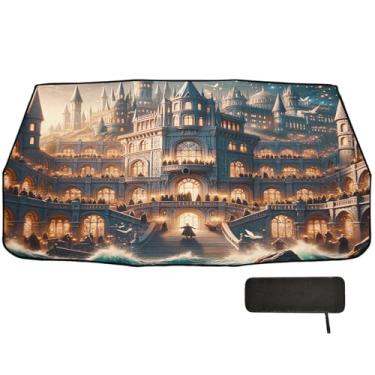 Imagem de Capa de para-brisa Magical Academy, bloqueio UV, para-sol para carro, guarda-chuva, proteção solar para janela de carro