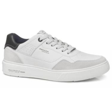 Imagem de Sapatênis Pegada Casual em Couro 111903-01 Masculino Branco-Masculino