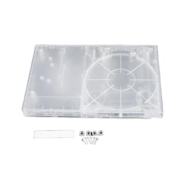 Imagem de Hzxkqmil Full Housing Shell Upper & Bottom Cover for PS2 Slim 9XXXX Series Console, Replacement Translucent Case for PS2 Slim SCPH-90000 Series Retro Video Game Consoles
