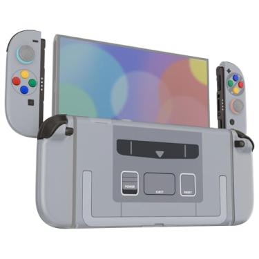 Imagem de eXtremeRate Botões de substituição DIY para Nintendo Switch 2, conjunto completo de placa traseira com botão para console portátil Switch2 e Joycon 2 - Versão Deluxe - SFC SNES Classic EU Style