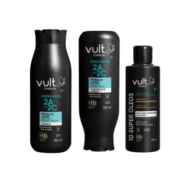 Imagem de Kit Vult Ondulados 2A ao 2C Sh 350ml+Cond 325ml+Óleo Capilar 90ml