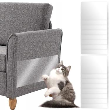 Imagem de 16 peças, protetor de móveis transparente antiarranhões para gatos, protetor de sofá forte da Cat Claws, protetor prático de móveis para porta, parede, móveis de couro