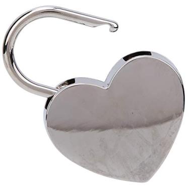 Imagem de TARSHYRY Cadeado de Coração, Cadeado de Metal Vintage Com Chave para Caixa de Joias, Diário, Bagagem Pequena, Prata, Ouro Antigo, Imitação de Ouro Rosa (Laksa)