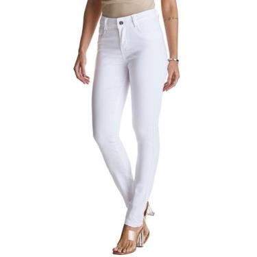 Imagem de Calça Jeans Feminina HNO Skinny Branca Modeladora - HNO Jeans, 44