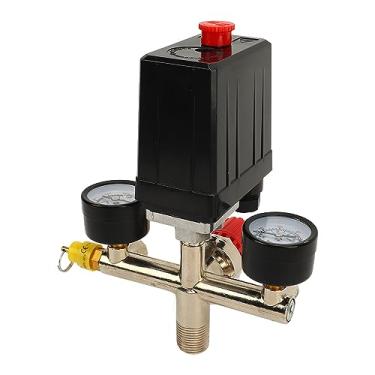 Imagem de Acouto Pressostato Com Reguladores Duplos para Válvula de Controle Automático - Portas Americanas 0-12BAR 0-180PSI