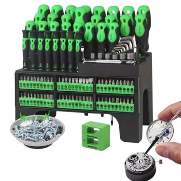 Imagem de Kit De Chaves De Fenda | Ferramentas Manuais Magnéticas | Conjunto de Ferramentas com Estojo - para Manutenção de Eletrónicos Computadores Relógios Óculos