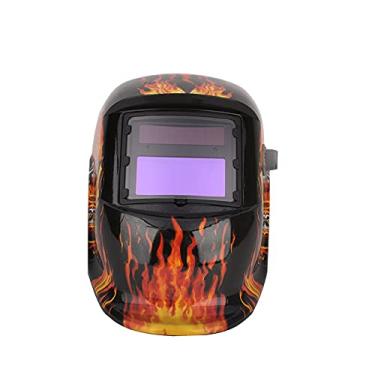 Imagem de Cryfokt Escurecimento Automático do Capacete de Soldagem para Máscara de Soldador de Mig Tig, Proteção UV e IR, Capuz Movido a Energia Solar True Color, Janela de Visualização de 43 Mm