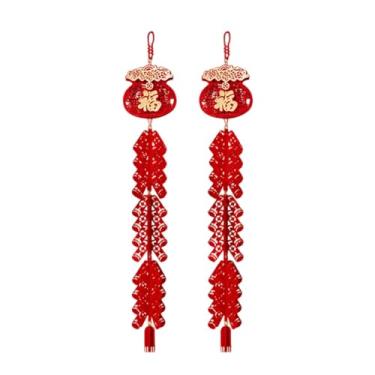 Imagem de rockible Conjunto de 2 enfeites pendentes tradicionais para o Ano, ideais para inauguração de casa, Style a