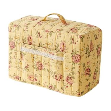 Imagem de shamjina Capa para máquina de costura com bolso, protetor contra poeira, capa protetora para mesa de canto de balcão, Style C