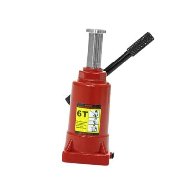 Imagem de simhoa Macaco Hidráulico para Levantar Carros - Miniatura Clássica em Metal - Ferramenta de Reparo para Oficinas Mecânicas e Garagens, Vermelho