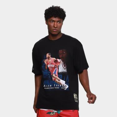 Imagem de Camiseta NBA Mitchell & Ness Trad Cards Masculina-Masculino