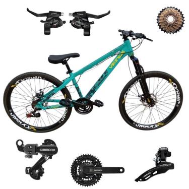 Imagem de Bicicleta 26 VikingX Tuff30 21v Shimano Profissional Pneu Slick Fino Preto1.50-Unissex