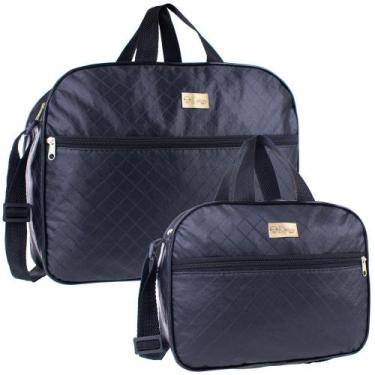 Imagem de Kit Bolsa Mala Maternidade Bebe Várias Cores Menina/Menino Cor:PretoDe