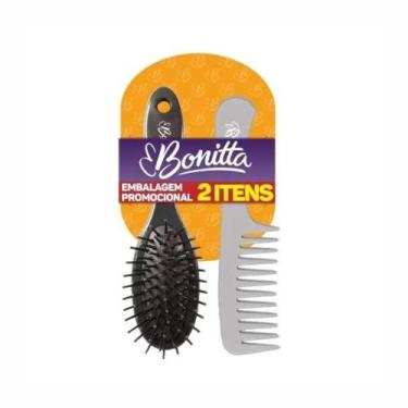 Imagem de Kit Escova E Pente De Cabelo Bonitta Pequeno - Marco Boni
