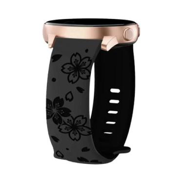 Imagem de Pulseira De Silicone Bicolor Gravada Para Samsung Galaxy Watch 40mm 44