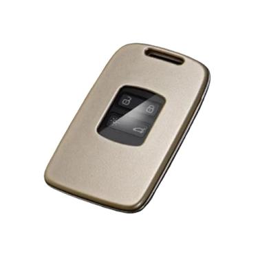 Imagem de Capa De Chave De Carro Abs Compatível Com Renault Koleos Kadjar Scenic Megane Sandero Espace Clio Captur Kangoo Laguna Talisman Twingo(Light gold shell)