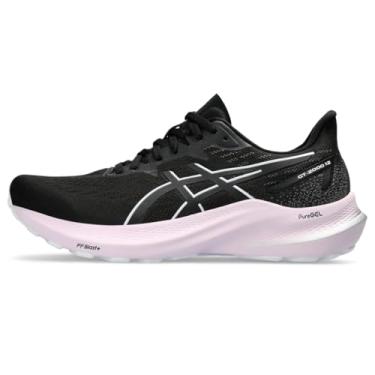 Imagem de ASICS Tênis feminino GT-1000 12, Preto/branco, 11 Wide