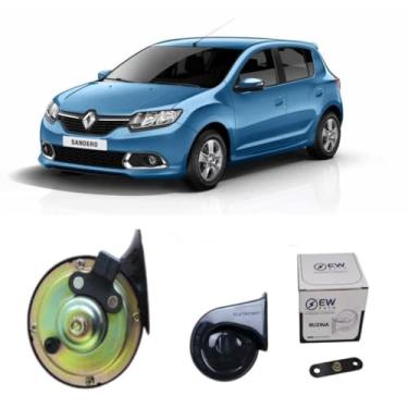 Imagem de BUZINA AUTOMOTIVA CARACOL COM CONECTOR 2 PINOS (UNITÁRIA) PARA SANDERO 2015 >2020 - TIGER AUTO