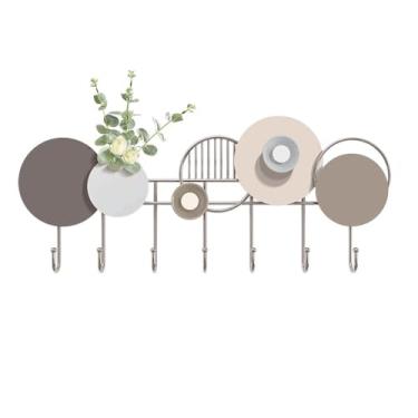 Imagem de Gancho para casaco e chapéu, cabideiro, pendurar na parede, gancho para chapéu, porta de entrada, hall de entrada, roupas, ganchos, furos de perfuração (pequeno)