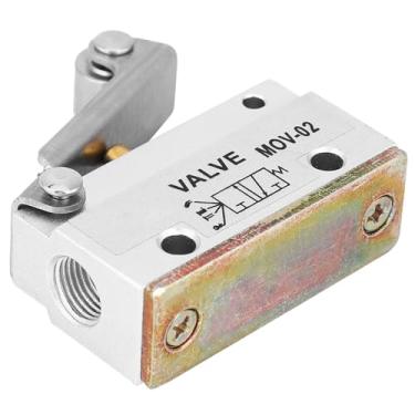Imagem de aqxreight Válvula Mecânica Pneumática Com Rosca MOV-02 G1/8, Corpo Em Liga de Alumínio, Controle Confiável para Máquinas, Têxteis e Equipamentos