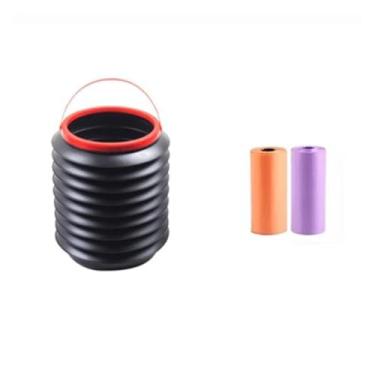 Imagem de KEG801302 Caixote do lixo do carro caixote do lixo multifuncional dobrável cesto de lixo portátil ao ar livre cesto de papel de lixo, lixeira de cozinha 4L