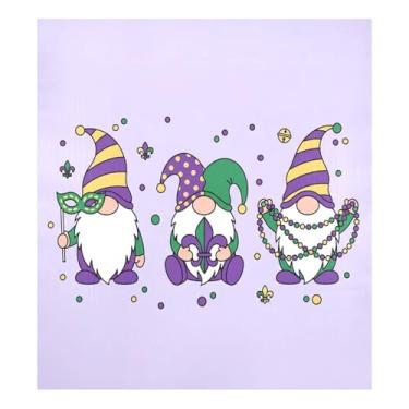 Imagem de Blueangle Capa de ímã de máquina de lavar louça de gnomo Mardi Gras, decoração da capa frontal da máquina de lavar louça, adesivos de eletrodomésticos, adesivos de eletrodomésticos, 58 cm C x 66 cm