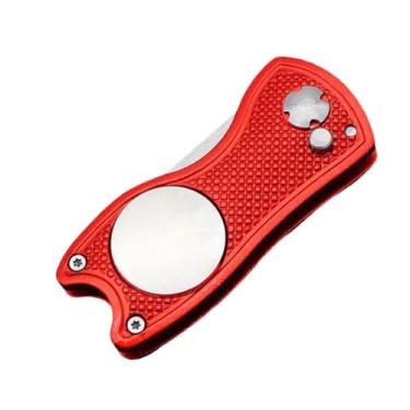 Imagem de Ferramenta de reparo de divoto de aço inoxidável para limpador de ranhura de forquilha portátil (vermelho)