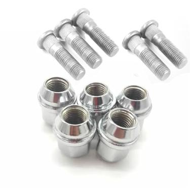 Imagem de Parafusos de roda para Chrysler 300C Conjunto de parafusos de porcas de carro Conjunto de parafusos de cubo de roda Conjunto de porcas de aço inoxidável Oe 06509873Aa