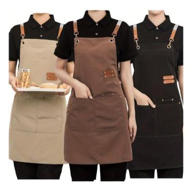 Imagem de Avental Estiloso, Profissional Lona Respirável Impermeável de Cozinha,