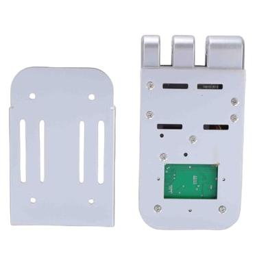 Imagem de POCREATION BT Smart Fechadura Biométrica, Fechadura Cilíndrica Sem Chave Com 5 Métodos de Abertura Automática, Sem Fio para Casa e Escritório (Prata)