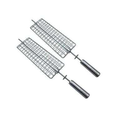 Imagem de Kit 2 Espetos Grelha para Peixe e Frango - A3 Grill