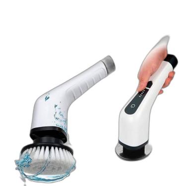 Imagem de Esfregão Elétrico S/Fio Recarregável Perfeito Limpeza Chão