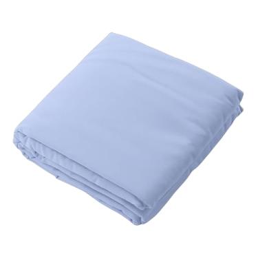 Imagem de SUNGOOYUE Forro de Saco de Dormir, 180x210cm, Lençol de Viagem Duplo, Poliéster Lavável Portátil Com Fivela de Pressão para Camping e Caminhadas (Azul claro)